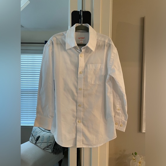Boys Long Sleeve White Button Down Shirt - Size XS 4/5 (Bundle for Discount) - Picture 1 of 3